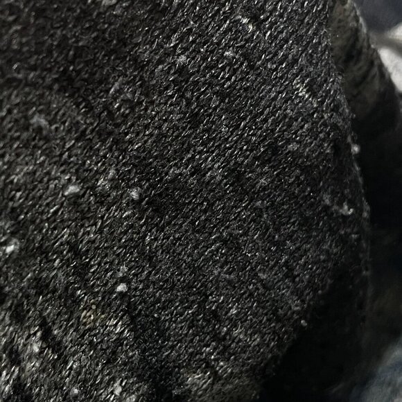 Avenue Women's Top Shirt Black Gray Round Neck Long Sleeve Size 22/24 Stretch - Picture 5 of 8